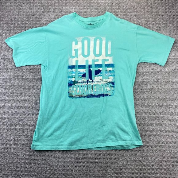 Senor Frogs Shirt Men XXL Teal Cancun Mexico Good Life T-Shirt Surf Board Beach - Picture 1 of 9